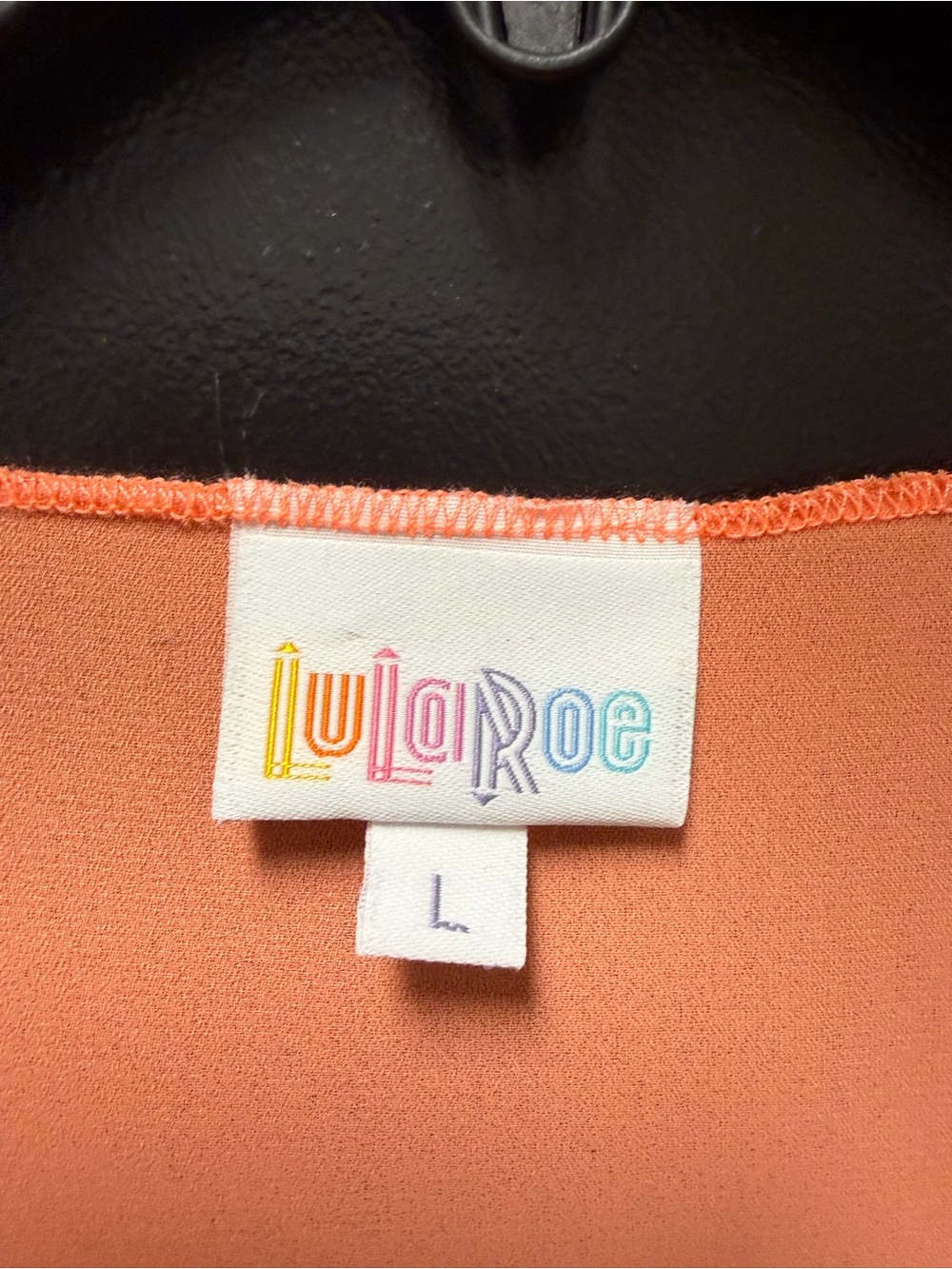 LuLaRoe Shirley Kimono Coral Peach Cover Up Duster Size L NWOT - Picture 2 of 3